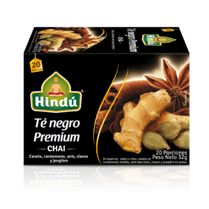 HINDU Te Negro Premium Chai x20unidades
