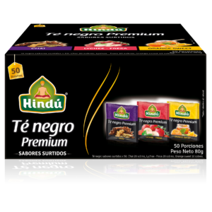 HINDU Te Negro Premium Sabores Surtidos x50unidades