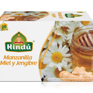 Aromatica HINDU Manzanilla Miel y Jengibre x20unidades