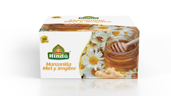 HINDU aromatica Manzanilla Miel y Jengibre X50unidades