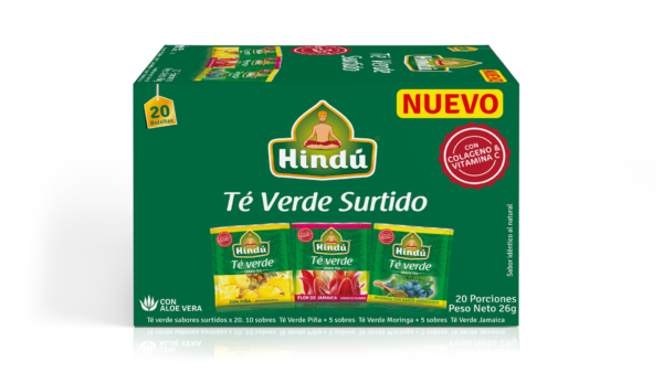 HINDU Te Verde Surtido x20unidades