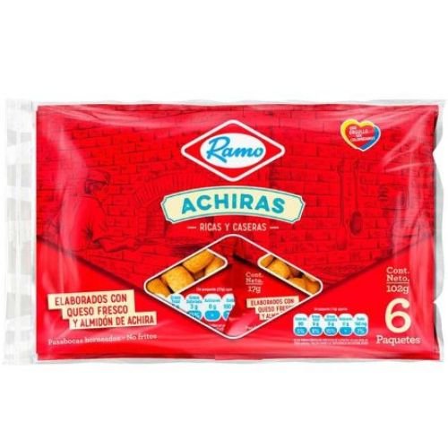 Achiras Ramo 6 unidades 102gr Snack