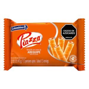 PIAZZA Barquillo con crema de Arequipe x 10unid (45 gr)