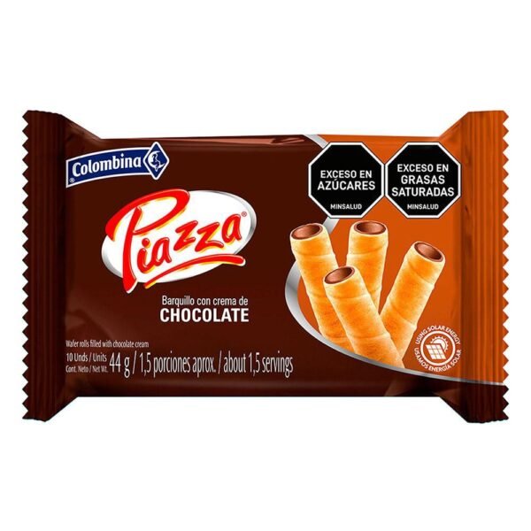 PIAZZA Barquillo Chocolate x 10unid (44 gr)