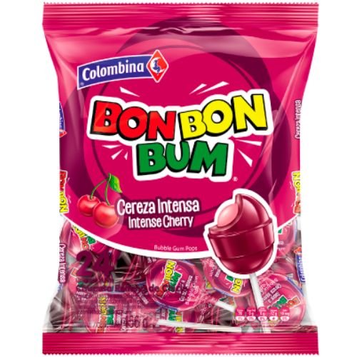 BonBonBum Cereza Intensa Colombina 24 unidades Snack