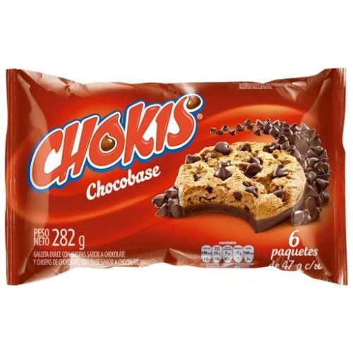 Galletas Chokis con base de Chocolate 282gr - 6 unid (1 pack) Snack