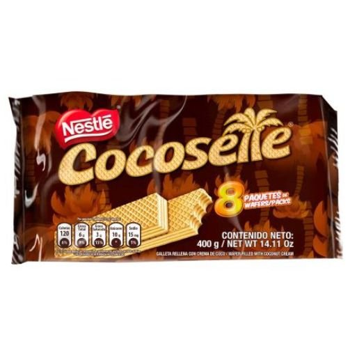 Cocosette Galleta de Coco Snack 400g - 8 unid