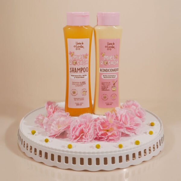 LLUVIA DE ESTRELLAS KIT SHAMPOO + ACONDICIONADOR MIEL ROSADA (2 PACK)