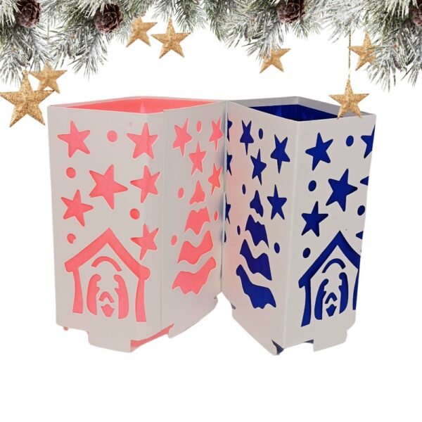 Faroles para velas Navideñas x 10 Unidades  - Pesebre 2