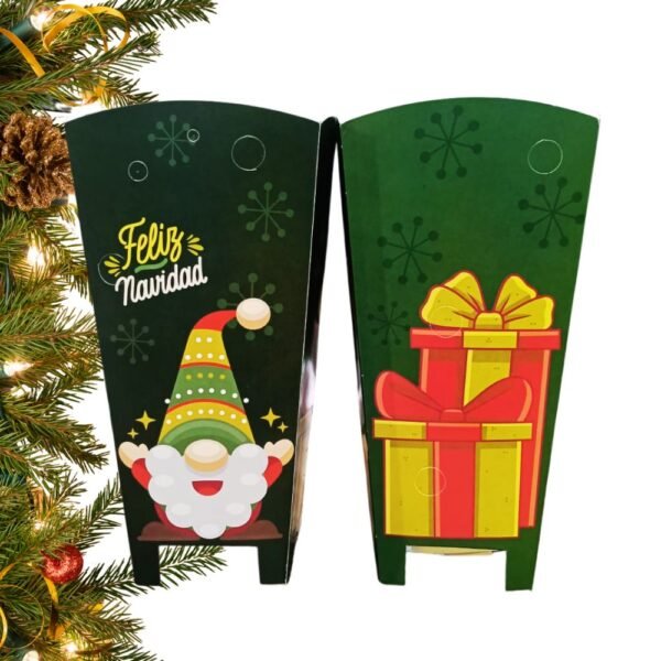 Faroles para velas Navideñas x 10 Unidades  - Feliz Navidad