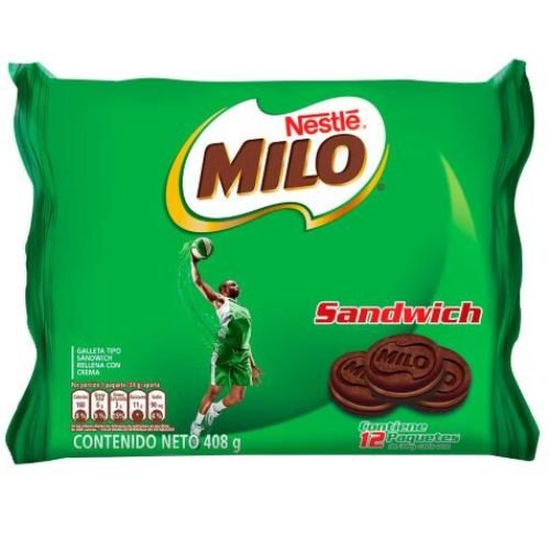Galleta Milo Nestle 12 paquetes - 408gr ( 1 pack) Snack