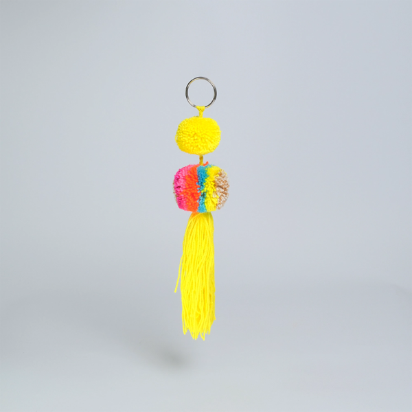 Llavero Sunny Pop con Pompon y Borla H4-03