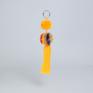 Llavero Golden Horizon con Pompon y Borla H4-05