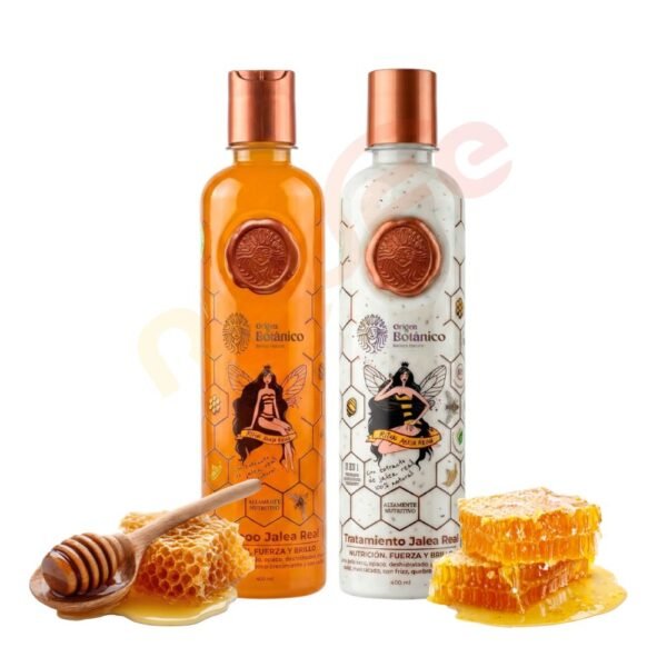 Origen Botanico Shampoo de Jalea x 400ml y Tratamiento de Jalea de Origen Botanico x 400ml (2 Pack)