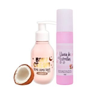 Lluvia de Estrellas Combo Brillo & Suavidad Mini - Baby Cream x 105ml Coco y Perfume capilar x 150ml (2 pack)