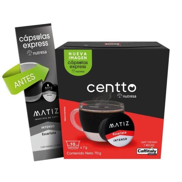 Matiz cafe escarlata intenso x10cap x7gr c/u
