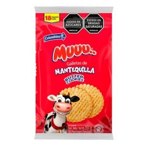 Galletas de mantequilla Muuu x18 paquetes x 351g