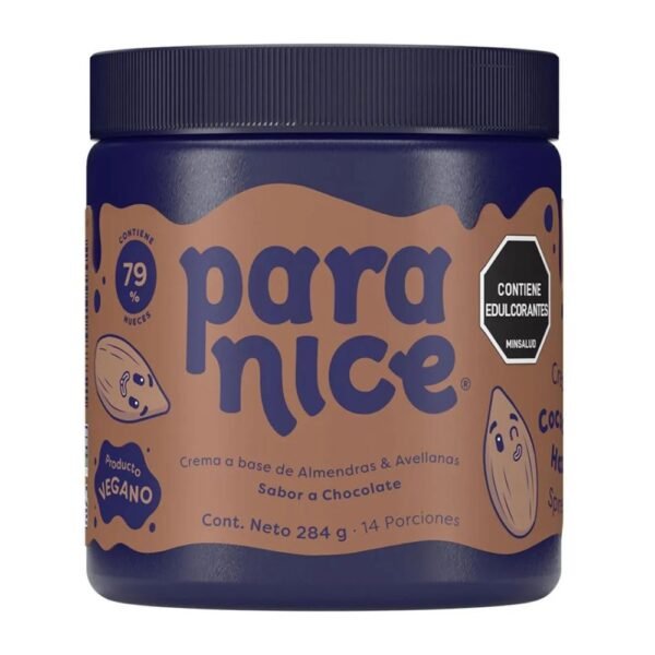 Crema a base de Almendras sabor a Chocolate Para Nice x284g (1 pack)