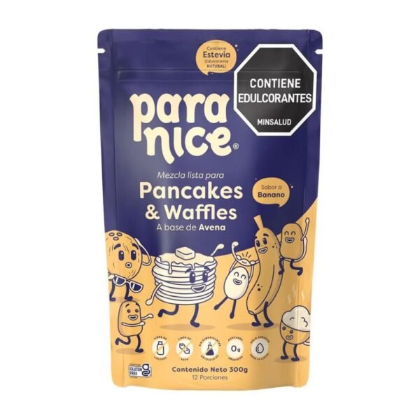 Mezcla de pancakes & waffles avena sabor banano Para Nice x300g (1 pack)