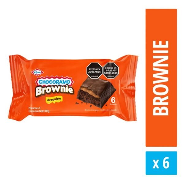 Brownie con Arequipe Chocoramo Ramo 6 unidades 390gr Snack