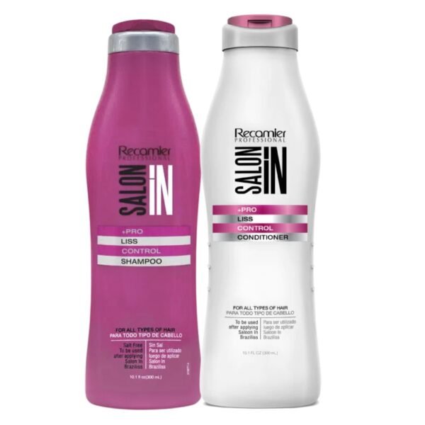 Recamier Salon In Shampoo 300ml y Acondicionador Liss Control 300ml (2 Pack)