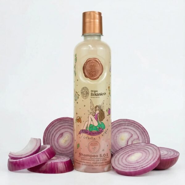 Origen Botanico Shampoo SOS con cebolla y argan 400mL