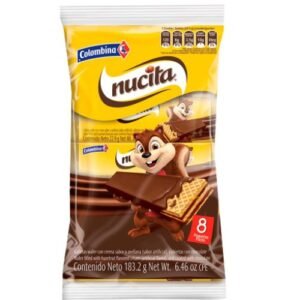 Nucita Wafer cubierta de Chocolate x 8 unidades Snack