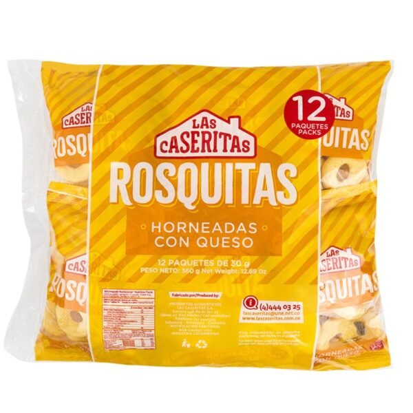 Rosquitas horneadas con queso x 12 unidades Las caseritas