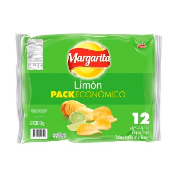 PAPA MARGARITA x 12 unidades x 300gr LIMON