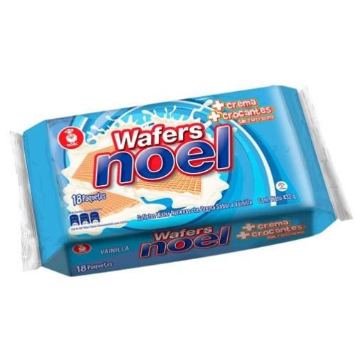 Galleta Wafer con Vainilla 18 unidades - 432g Snack